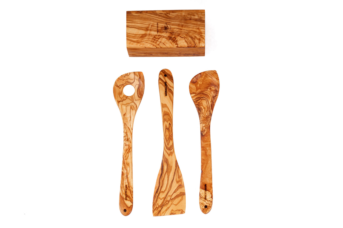 Ensemble de 3 ustensiles de cuisine avec porte ustensiles