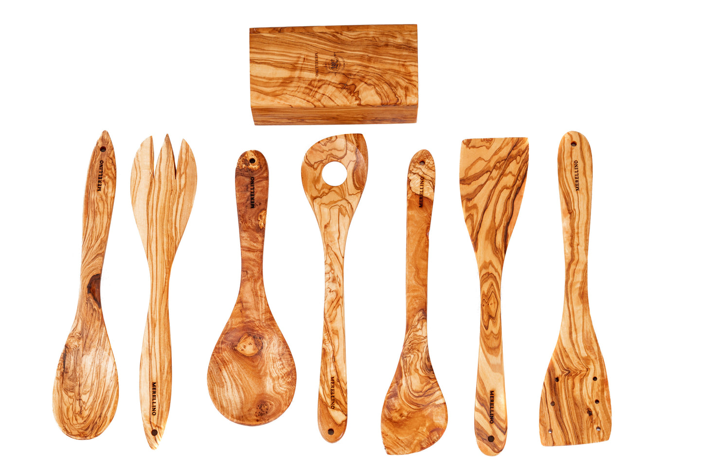 Ensemble de 7 ustensiles de cuisine avec porte ustensiles